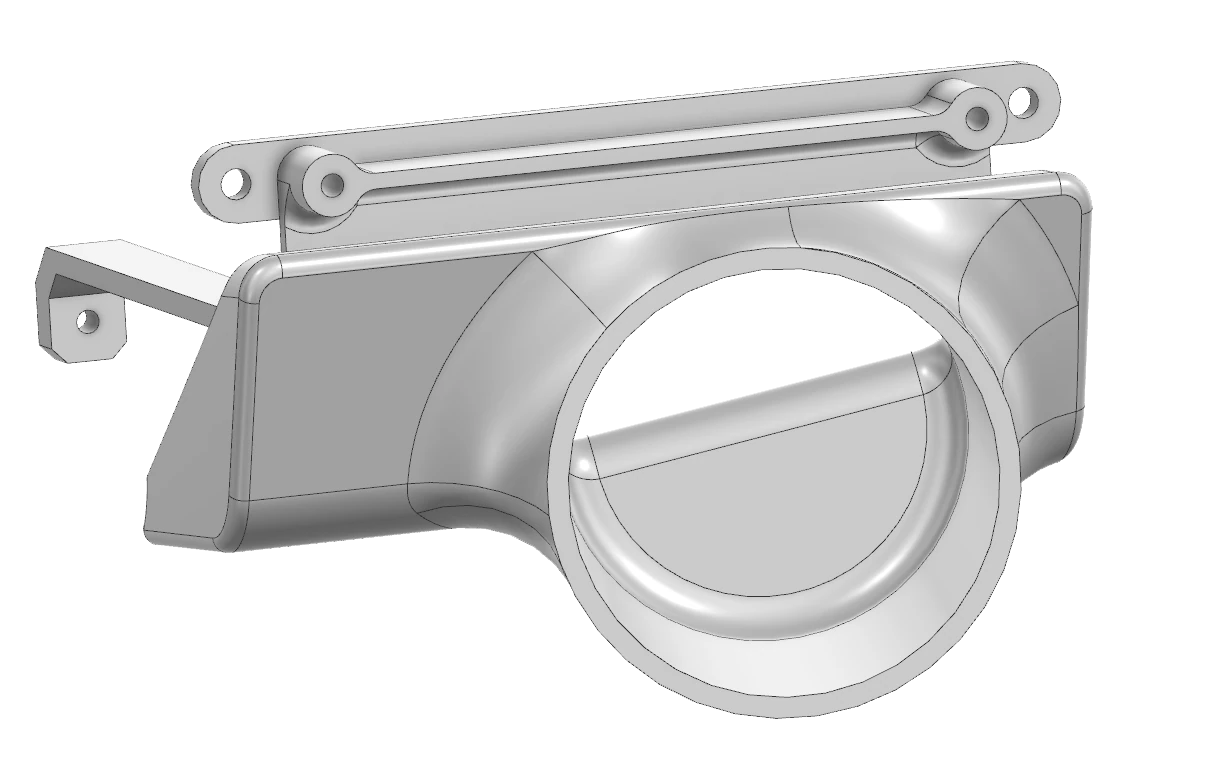 Gauge holder CAD model
